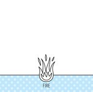 Fire icon Hot flame sign N4