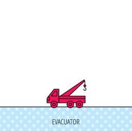 Evacuator icon Evacuate parking transport sign N4