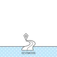 Destination pointer icon Road location sign N5