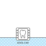 Dental x-ray icon Orthodontic roentgen sign N3