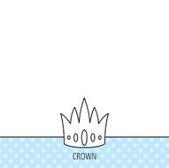 Crown icon Royal king hat sign N4
