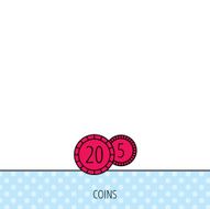 Coins icon Cash money sign N21