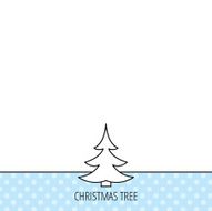 Christmas fir tree icon Spruce sign N3