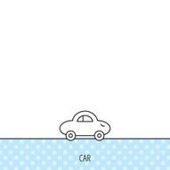 Baby car icon Transport sign N3