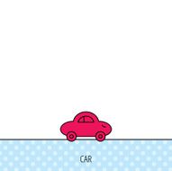 Baby car icon Transport sign N4