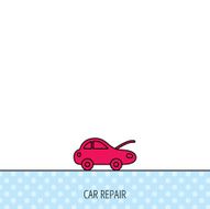 Car repair icon Mechanic service sign N3