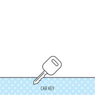 Car key icon Transportat lock sign N3