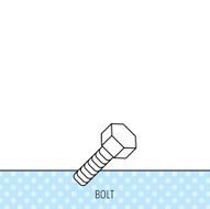 Screw icon Bolt sign N2