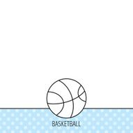 Basketball icon Sport ball sign N3