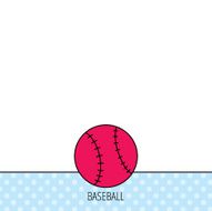Baseball icon Sport ball sign N3