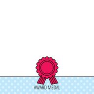 Award medal icon Winner achievement sign N7