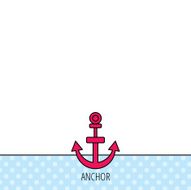 Anchor icon Nautical drogue sign Sea symbol N3