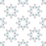 Seamless vector geometric abstract pattern Creative round shapes made of