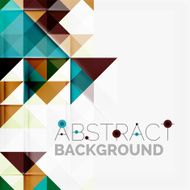 Abstract geometric background Modern overlapping triangles N12