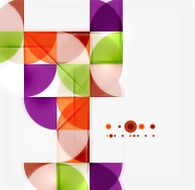 Semicircle triangle pattern
