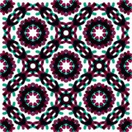 Seamless vector geometric abstract pattern Creative round shapes made of N5