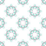 Seamless vector geometric abstract pattern Creative round shapes made of N7