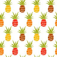 Seamless pattern with pineapples N21