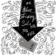 Hand lettering Black Friday and design elements N2