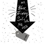 Hand lettering Black Friday and design elements N3