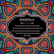 invitation mandala card N18