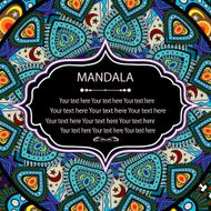 invitation mandala card N19