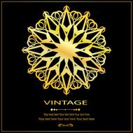 Flower Golden invitation card3 N2
