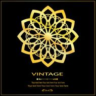 Flower Golden invitation card2 N3