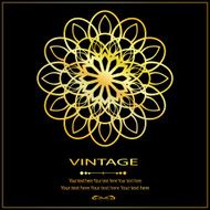 Flower Golden invitation card1 N2