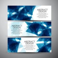 Vector banners set with abstract background N2