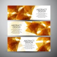 Vector banners set with abstract background N4