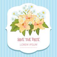 Frame with floral background N11