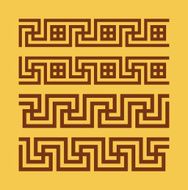 Greek meanders vector
