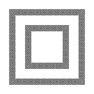 Greek meander frames vector N4