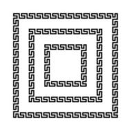 Greek meander frames vector N5
