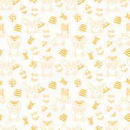 Seamless pattern with crabs N3