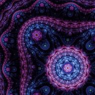 Purple Julian Fractal Background