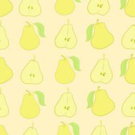 Whole and cut pears