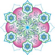 oriental rosette pattern