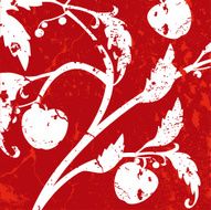 Apple grunge vector