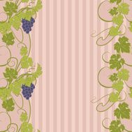 Seamless texture with vines and bunches of grapes N14