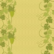 Seamless texture with vines and bunches of grapes N15