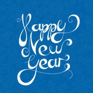 Calligraphic New Year lettering
