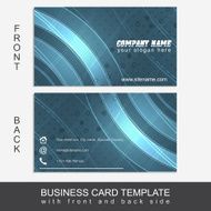 Business card template with abstract pattern
