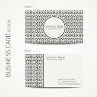 Business card template with triangle for your design card