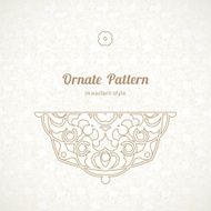 Vector lace pattern in Eastern style N4
