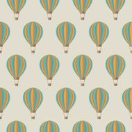 vector seamless pattern with air balloons