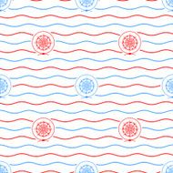 Compass Rose Seamless Pattern