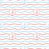Yacht Seamless Pattern