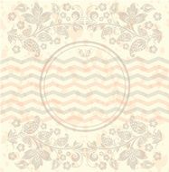 Elegant decorative khokhloma postcard frame N6